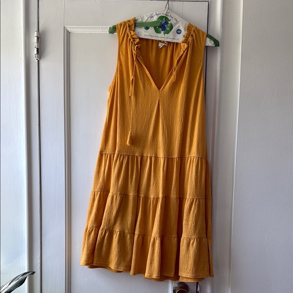 Elegant Marigold Sleeveless Dress
